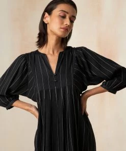 BunaStudio Midi Dresses Parisian Dream Pleat Dress