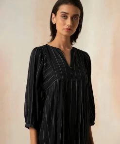 BunaStudio Midi Dresses Parisian Dream Pleat Dress