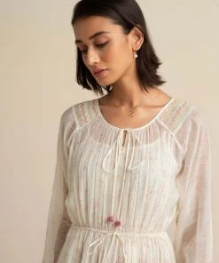 BunaStudio Peach Tree Maxi Dress