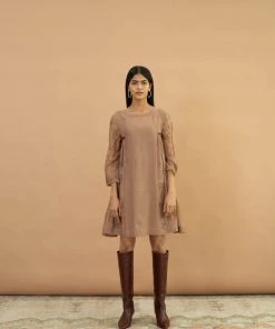 BunaStudio Pecan Tassel Dress