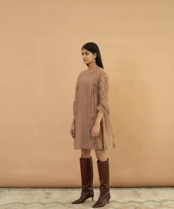 BunaStudio Pecan Tassel Dress