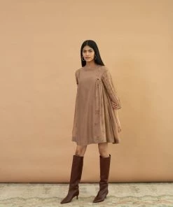 BunaStudio Pecan Tassel Dress
