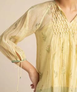 BunaStudio Tops & Blouses Plant Life Blouse