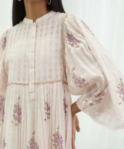 BunaStudio Raspberry Vine Dress Midi Dresses