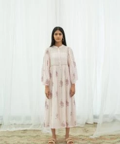 BunaStudio Raspberry Vine Dress Midi Dresses