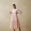 BunaStudio Midi Dresses Rosefinch Tier Dress 1 BunaStudio Midi Dresses Rosefinch Tier Dress
