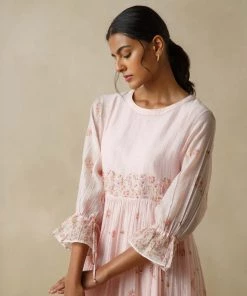 BunaStudio Midi Dresses Rosefinch Tier Dress