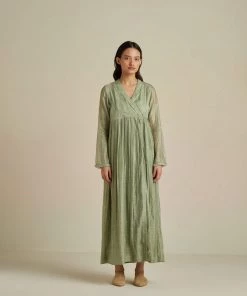 BunaStudio Sage Angarakha Maxi Dress Maxi Dresses