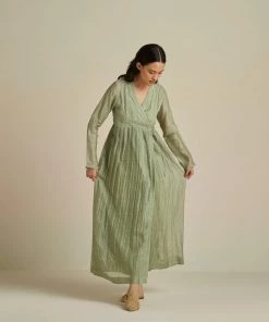 BunaStudio Sage Angarakha Maxi Dress Maxi Dresses