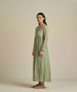 BunaStudio Sage Angarakha Maxi Dress Maxi Dresses