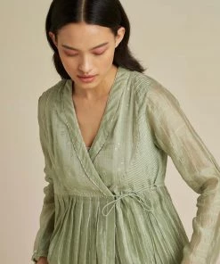 BunaStudio Sage Angarakha Maxi Dress Maxi Dresses