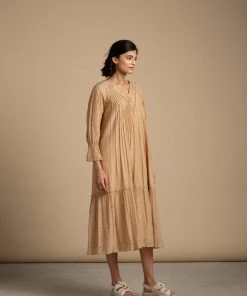 BunaStudio Midi Dresses Sepia Midi Dress