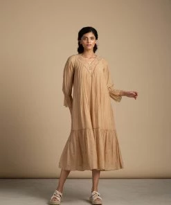BunaStudio Midi Dresses Sepia Midi Dress