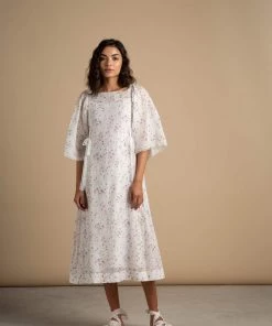 BunaStudio Sesame Blossoms Bow Dress