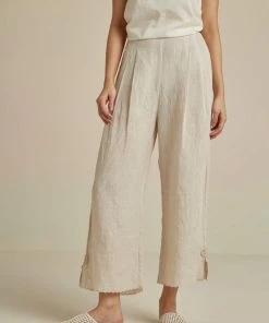 BunaStudio Silver Inlay Linen Pants