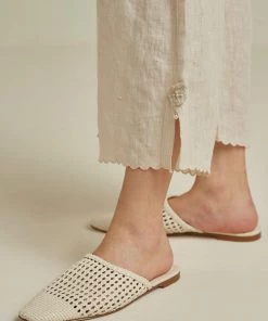 BunaStudio Silver Inlay Linen Pants