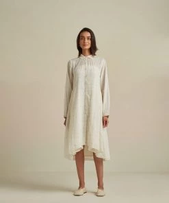BunaStudio Silver Linings High Low Shirt Dress