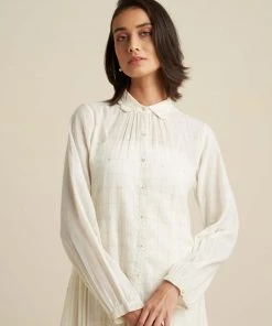 BunaStudio Silver Linings High Low Shirt Dress