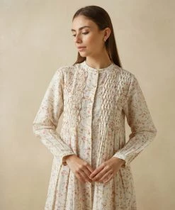 BunaStudio Smock Linen Shirt Dress