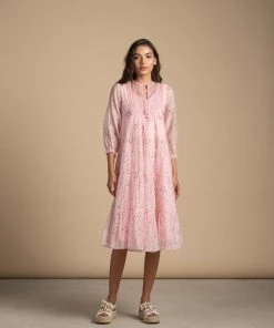 BunaStudio Midi Dresses Soho Tier Dress