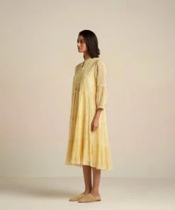 BunaStudio Midi Dresses Solitary Fields Tier Dress