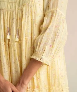 BunaStudio Midi Dresses Solitary Fields Tier Dress