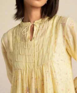 BunaStudio Midi Dresses Solitary Fields Tier Dress