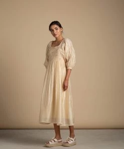 BunaStudio Stay A While Peasant Dress