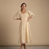 BunaStudio Stay A While Peasant Dress