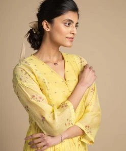 BunaStudio Midi Dresses Summer Dandelions Dress