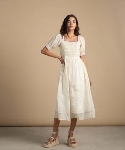 BunaStudio Midi Dresses Sunbeam Smock Midi Dress