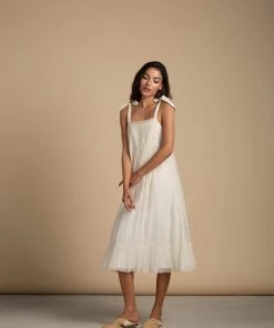 BunaStudio Tie-Shoulder Sun Dress