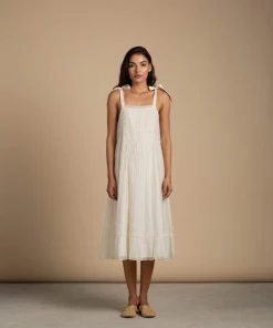BunaStudio Tie-Shoulder Sun Dress