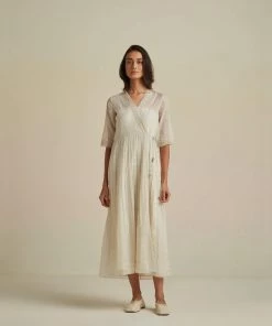 BunaStudio Maxi Dresses Tinsel Wrap Dress