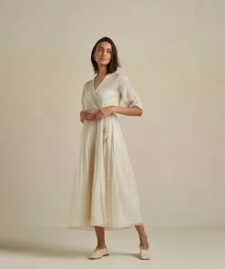 BunaStudio Maxi Dresses Tinsel Wrap Dress