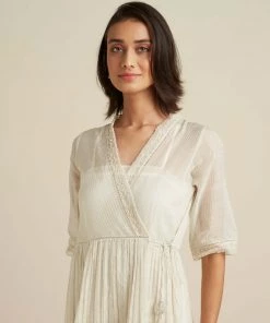 BunaStudio Maxi Dresses Tinsel Wrap Dress