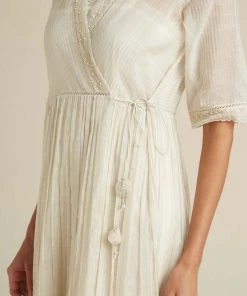 BunaStudio Maxi Dresses Tinsel Wrap Dress