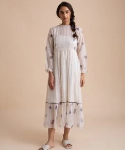 BunaStudio Violets Ribbon Dress