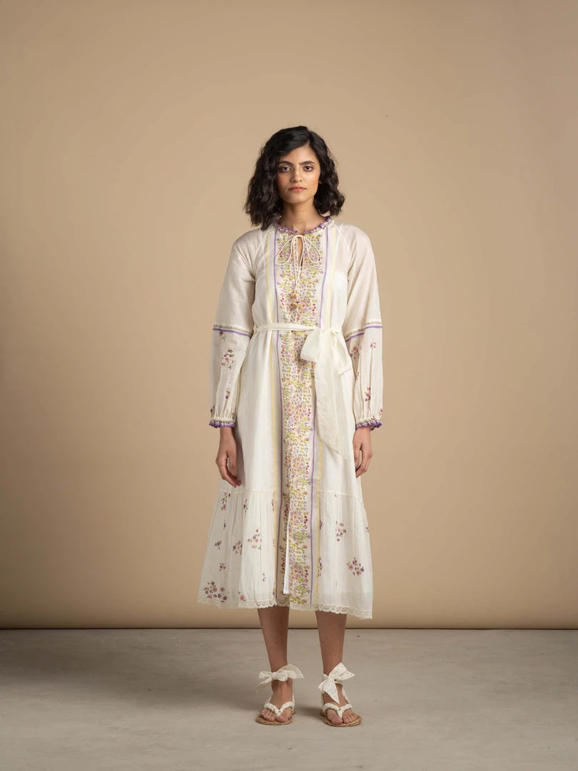 BunaStudio Valley Of Flowers Kaftan Dress Midi Dresses 4 BunaStudio Valley Of Flowers Kaftan Dress Midi Dresses