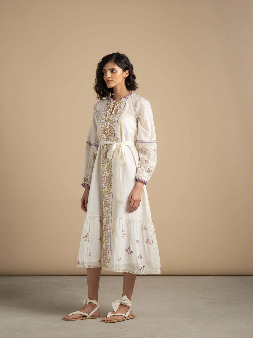 BunaStudio Valley Of Flowers Kaftan Dress Midi Dresses 5 BunaStudio Valley Of Flowers Kaftan Dress Midi Dresses