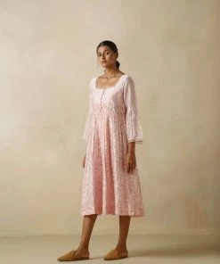 BunaStudio Wellspring Pleat Dress Midi Dresses