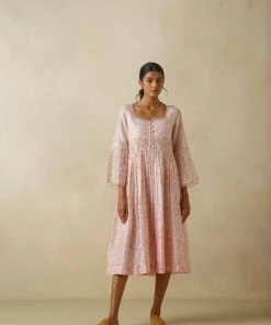 BunaStudio Wellspring Pleat Dress Midi Dresses