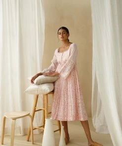 BunaStudio Wellspring Pleat Dress Midi Dresses