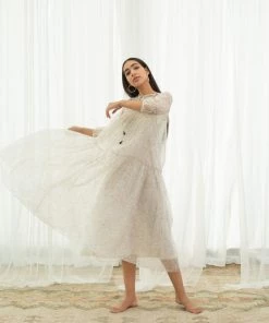 BunaStudio Midi Dresses Whirling Tier Dress