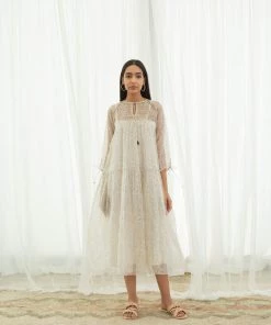 BunaStudio Midi Dresses Whirling Tier Dress