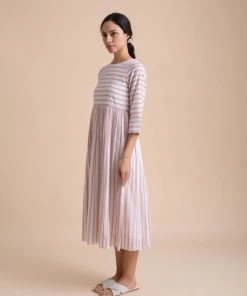 BunaStudio Midi Dresses Backwoods Stripe Dress 10 BunaStudio Midi Dresses Backwoods Stripe Dress