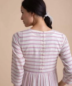 BunaStudio Midi Dresses Backwoods Stripe Dress 12 BunaStudio Midi Dresses Backwoods Stripe Dress