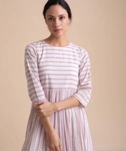 BunaStudio Midi Dresses Backwoods Stripe Dress 13 BunaStudio Midi Dresses Backwoods Stripe Dress