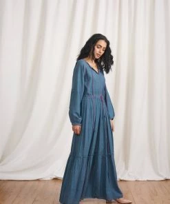 BunaStudio Cerulean Dreams Maxi Dress Maxi Dresses