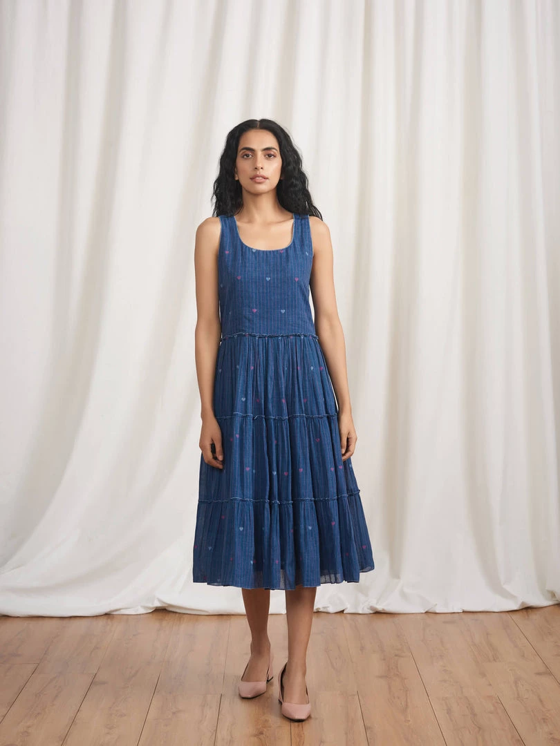 BunaStudio Midi Dresses Dancing Follies Tier Dress 4 BunaStudio Midi Dresses Dancing Follies Tier Dress